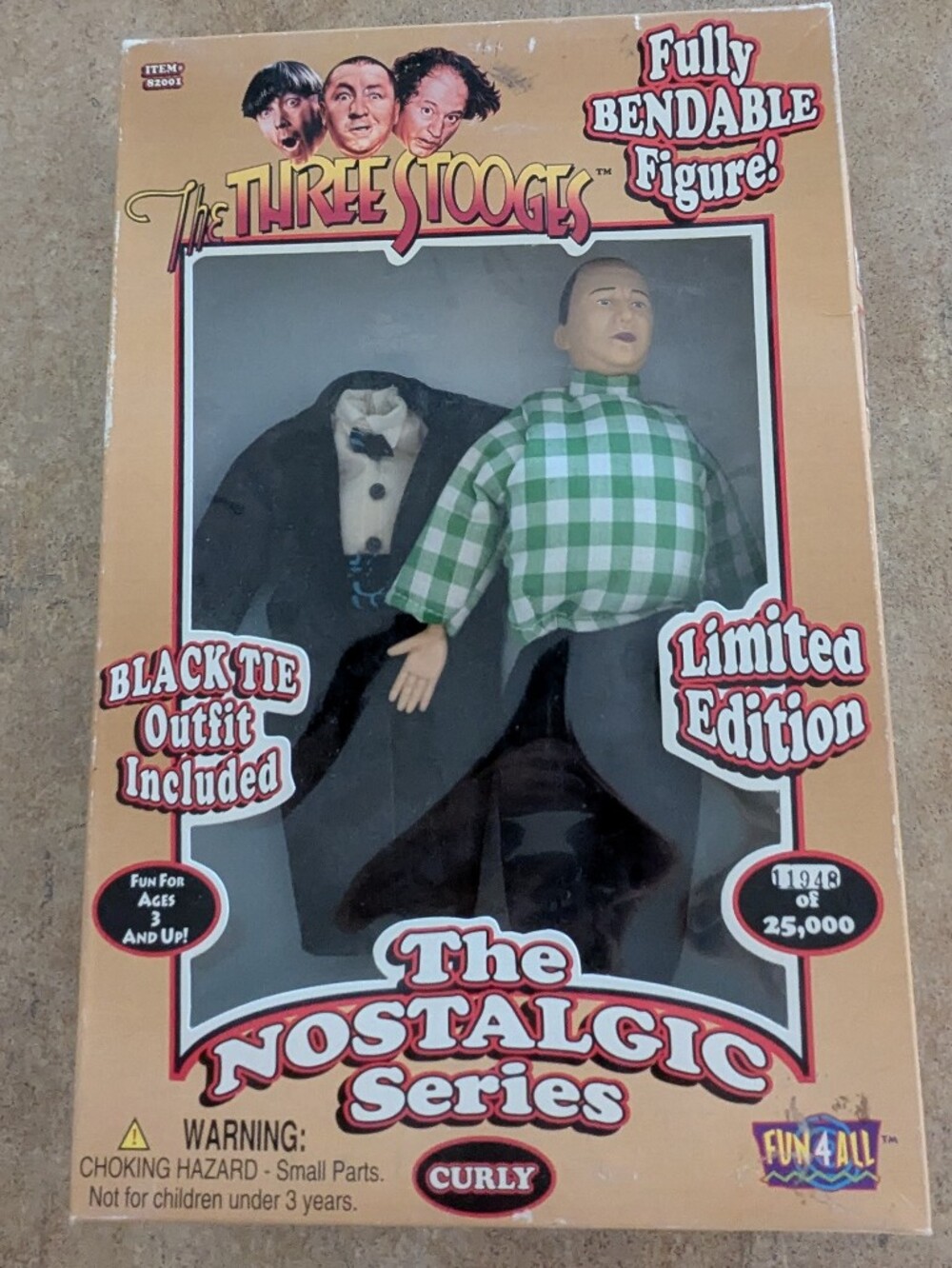 The Three Stooges Curly Fully Bendable Figure